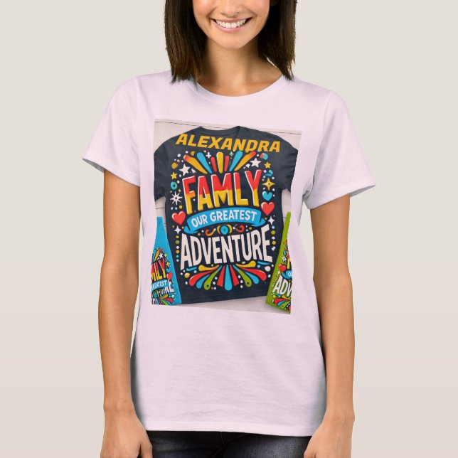 Titel: "Family Adventure Crew - Matching Travel T- T-Shirt (Vorderseite)