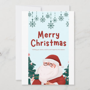 Titel: Frohe Weihnachten 3D Weihnachtsmann Grußkar Karte