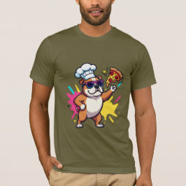 Titel: Funky Cartoon-Hund Grafik T-Shirt