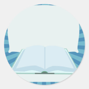 Titel für Ihr Buch hier ankündigen Runder Aufkleber