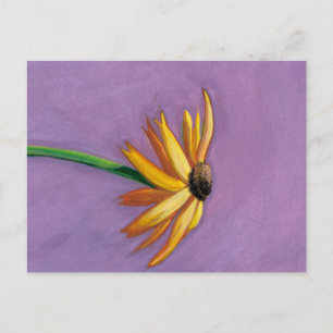 Titel: Gelb - Schönes Gaillardia-Gemälde Postkarte