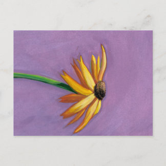 Titel: Gelb - Schönes Gaillardia-Gemälde Postkarte