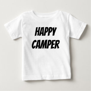 Titel: Glücklicher Camper Lustiger Camping Outdoor Baby T-shirt