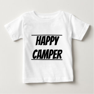 Titel: Glücklicher Camper Lustiger Camping Outdoor Baby T-shirt