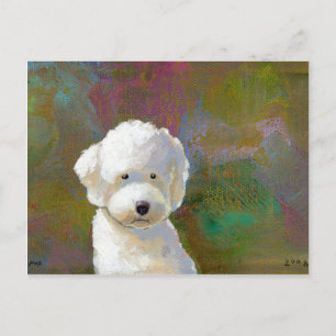 Titel: Ich denke darüber nach - bezaubernder weiße Postkarte