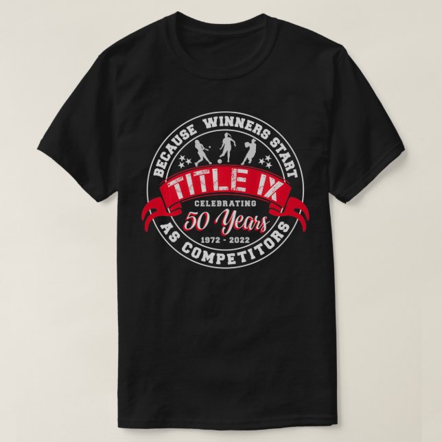 Titel IX 50 Jahre Jubiläum Änderungen der US-Bildu T-Shirt (Design vorne)
