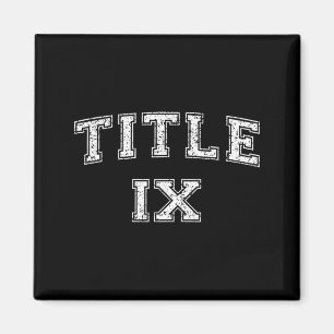 Titel IX Titel 9 Universitäts-Stil Frauen-Sport Magnet