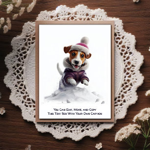 Titel: Lustige anpassbare Postkarte für jeden Anla