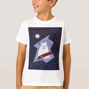 Titel: Lustiges schockiertes Gespenst-Cartoon-Kind T-Shirt