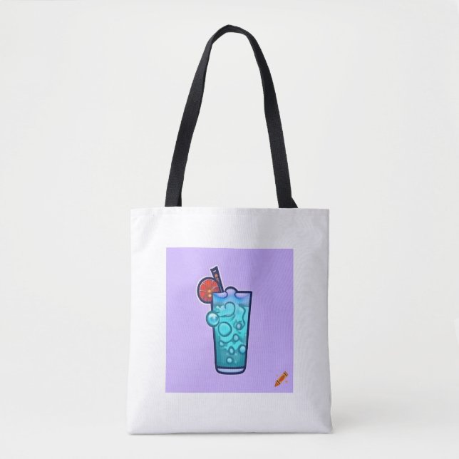 Titel: "Magical Fruity Cocktail Tote Bag - Cartoon (Vorderseite)