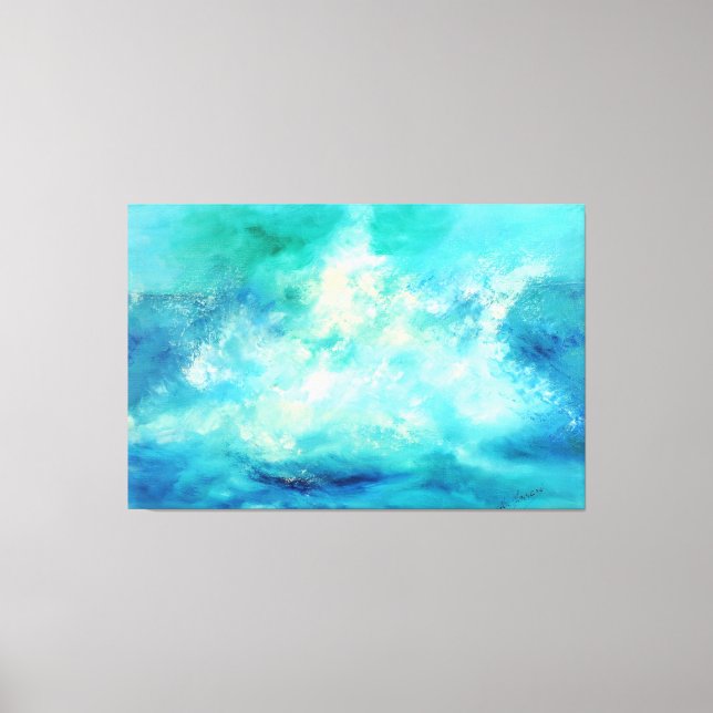 Titel: "marina grande" italienische Autorin Leinwanddruck (Vorderseite)