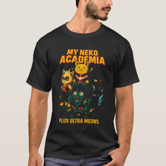 Titel Meine Neko Akademie Plus Ultra Meows Mädchen T-Shirt