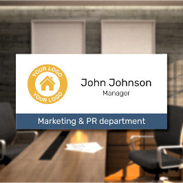 Titel Mitarbeiter der Abteilung für kundenspezifis Namensschild