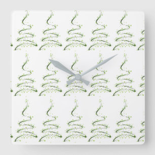 ****TITEL "MODERNE WEIHNACHTEN DER SAISON*** SCHLI QUADRATISCHE WANDUHR