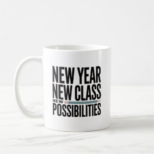 Titel Neues Jahr Neue Klasse Neue Möglichkeiten L Kaffeetasse