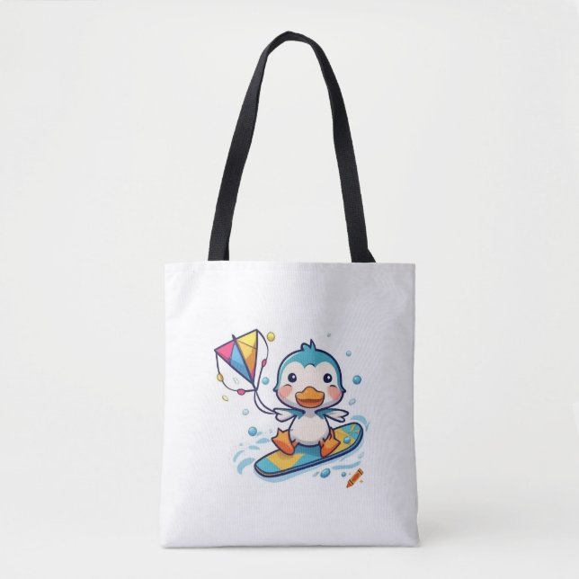 Titel: "Niedliche Pinguin Tote Tasche - Adorable & (Vorderseite)