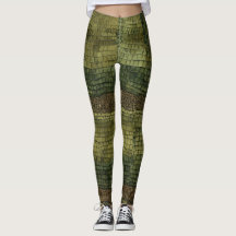 Titel: Onyx Crocodile Paisley Camouflage Leggings
