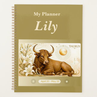 Titel: Persönlicher Stier-Zodiac-Planner Planer