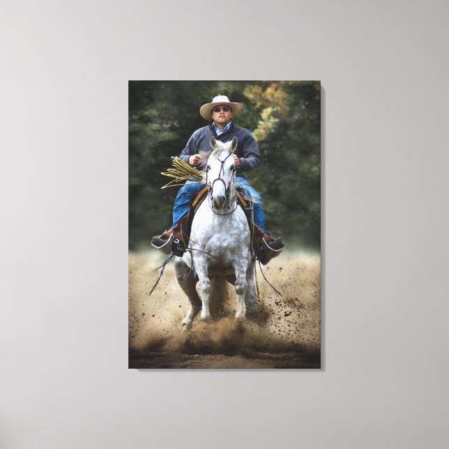 TITEL: " QUICK STOP " Stretched Canvas Print Leinwanddruck (Vorderseite)