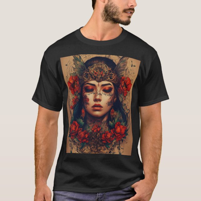 Titel: "Rhythmic Reverie: Enleash the Psychedelic T-Shirt (Vorderseite)