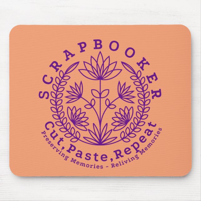 Titel: "Scrapbookers - Ausschneiden, Einfügen und  Mousepad (Vorne)