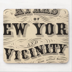 Titel Seite Atlas New York, Umgebung Mousepad