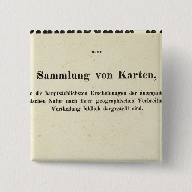 Titel Seite Dr. Heinrich Berghaus Button (Vorderseite)