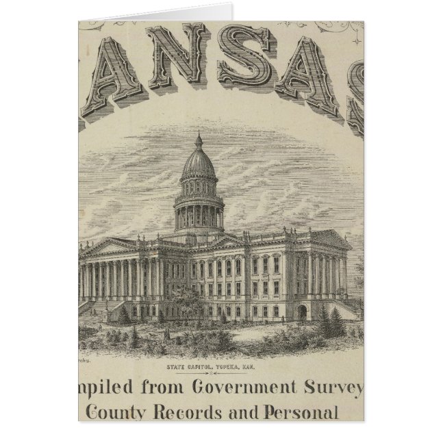 Titel Seite Kansas Offiziell Staat Atlas (Vorne)