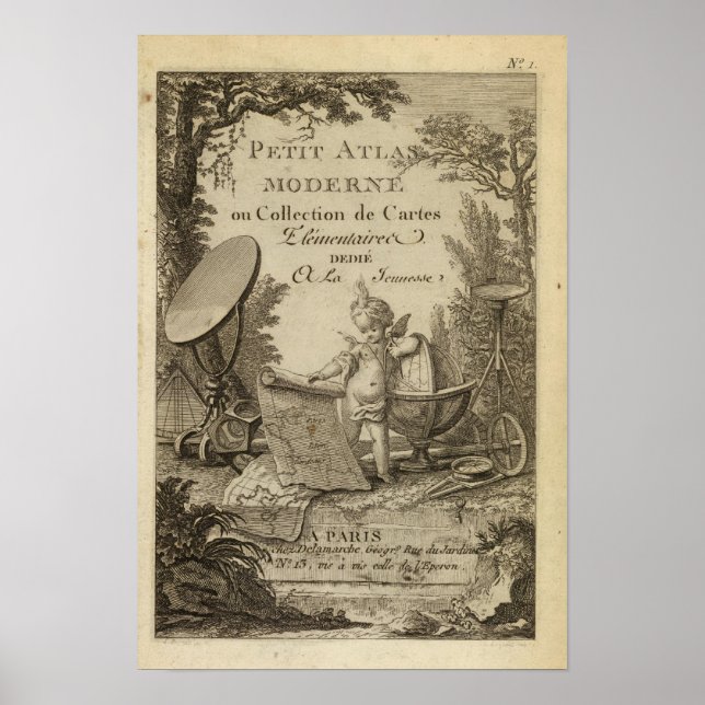 Titel Seite Kleine moderne Atlas Poster (Vorne)