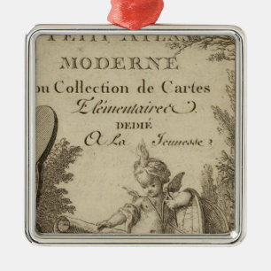 Titel Seite Kleine moderne Atlas Silbernes Ornament