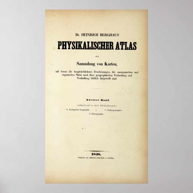 Titel Seite Physischer Atlas v 2 Poster (Vorne)