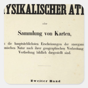Titel Seite Physischer Atlas v 2 Quadratischer Aufkleber