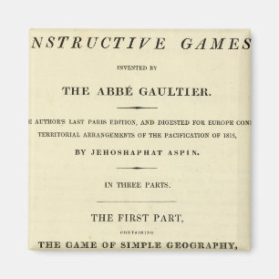 Titel Seite Vollständiger geografischer Kurs Magnet