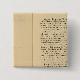 Titel Seite von 1874 Mexiko-Atlas Button