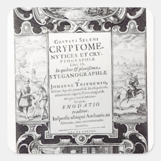 Titel Seite zu Buch 9 Quadratischer Aufkleber (Vorderseite)