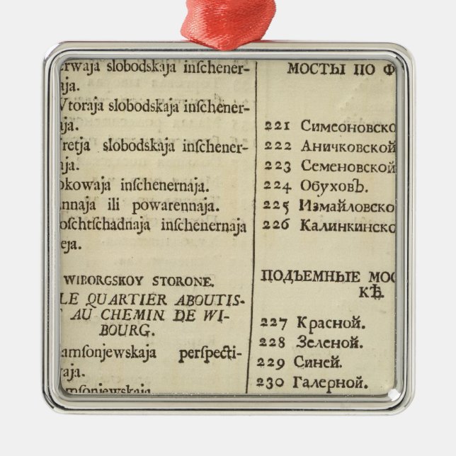 Titel-Seitenindexseite 3 St Petersburg, Russland Silbernes Ornament (Vorne)