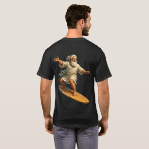 Titel Surfen Moses lustige biblische Kunst Grafik  T-Shirt