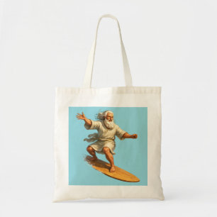 Titel Surfing Moses biblische Kunst-Tasche Tragetasche