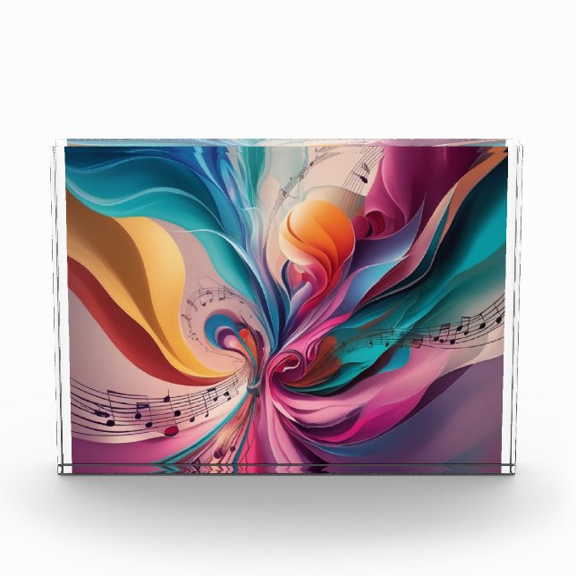 Titel: ✨ tauchen in die Welt des Abstrakten Lyrica Fotoblock (Vorderseite)