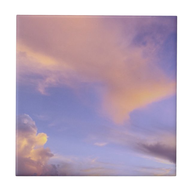 TITEL/TRIVET "GESPALTETER HIMMEL" FLIESE (Vorderseite)