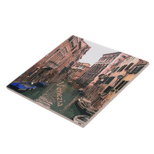 TITEL/TRIVET/VENEZIANISCHE KANALSZENE FLIESE