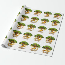 Titel  Überfluss-Geldbaum-Geschenkpapierrolle