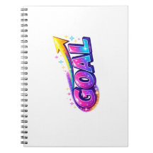 Titel Vibrant GOAL Spiral-Foto-Notizbuch