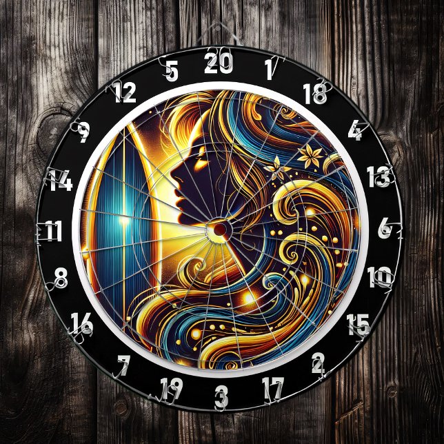 Titel: Wave Rider's Golden Escape Dartscheibe (Von Creator hochgeladen)