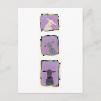Titel: Weiße Schafe, graue Schafe, schwarze Schaf Postkarte
