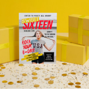 Titelbild des Magazins   PARTY 16 . GEBURTSTAG Einladung