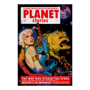 Titelbild von Planet Stories Juli 1952 Poster