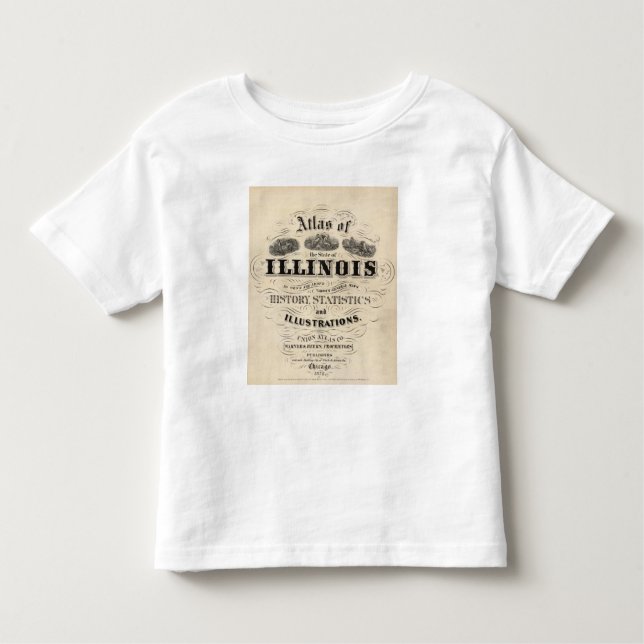 Titelblatt-Atlas des Staat von Illinois Kleinkind T-shirt (Vorderseite)