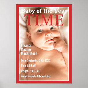 Titelblatt-Baby-Geburtsstatistik Poster