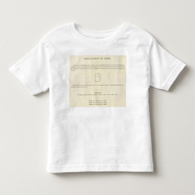 Titelblatt der Rückseite indexierte Atlas Kleinkind T-shirt (Vorderseite)